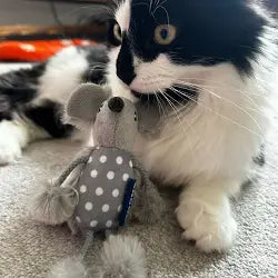 Ancol Big Polka Mouse Cat Toy