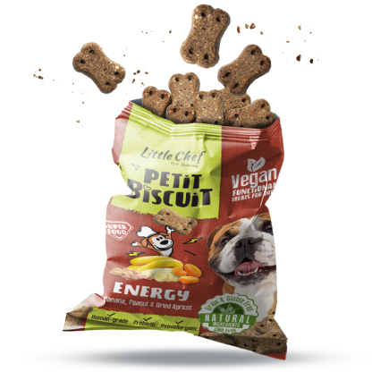 Petit Biscuits Energy Grain and Gluten Free Dog Treats 100g