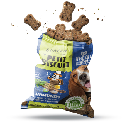 Petit Biscuit Immunity Grain and Gluten Free Dog Treats 100g