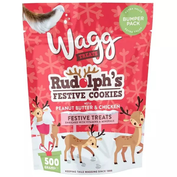 Wagg Festive Cookies Dog Treats 500g