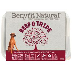 Benyfit Natural Beef and Tripe 500g