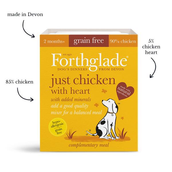 Forthglade Grain Free Just Chicken with Heart 395g