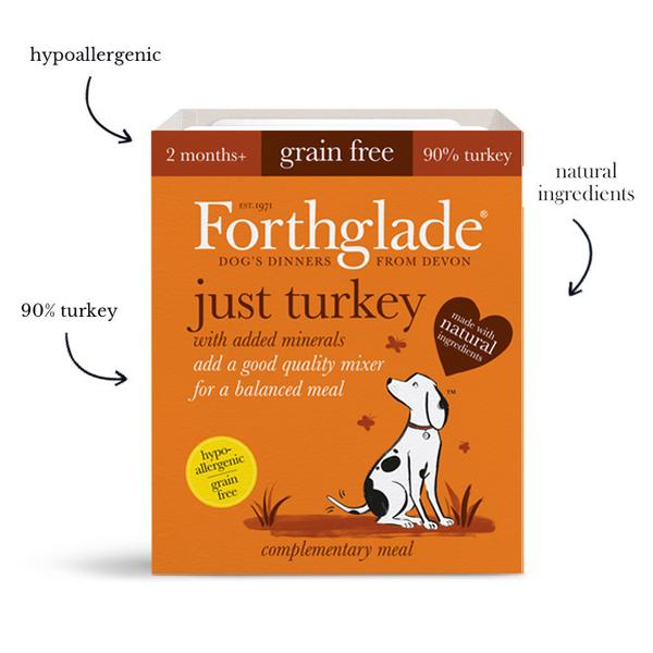 Forthglade Just Turkey 395g Grain Free 2 mth+