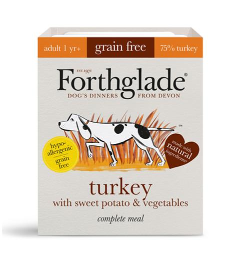 Forthglade Complete Turkey with Sweet Potato & Veg 395g Grain Free 2mth +