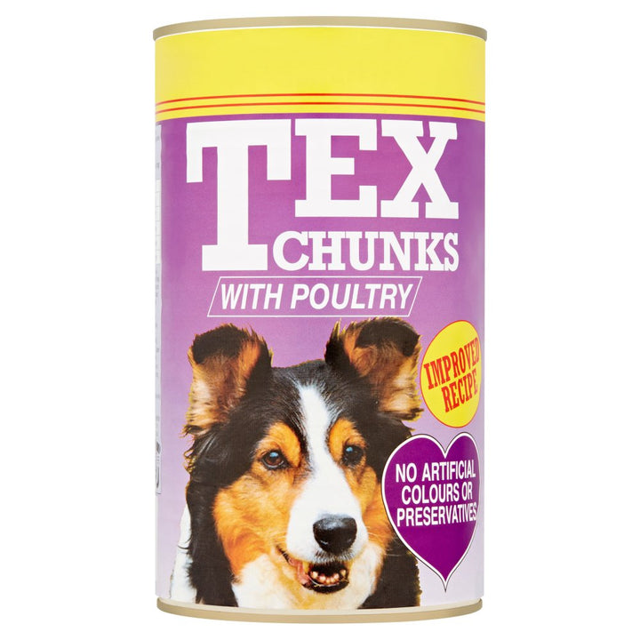 Tex Dog Food Chunks with Poultry  1.2kg