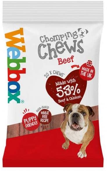 Webbox Chomping Chews Beef Gluten Free 20 x Chews