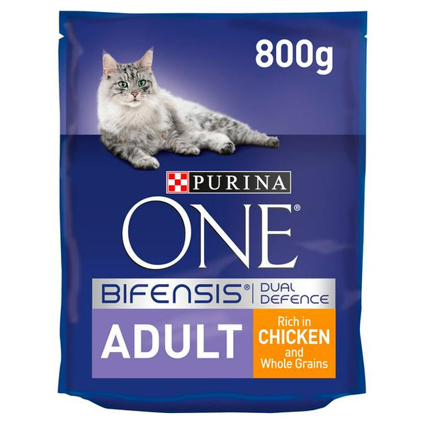 Purina One Adult Dry Cat Food Chicken Wholegrains 600g