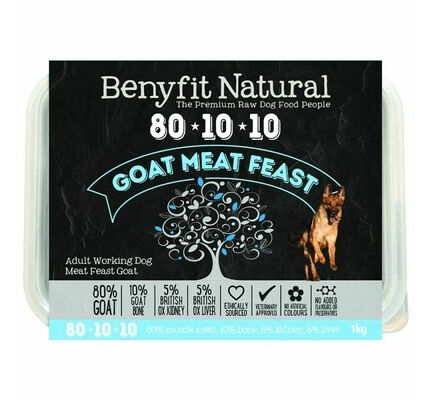 Benyfit Natural 80-10-10 Goat Meat Feast 500g