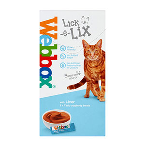 Webbox Lick e Lix Cream Liver Sachets 5 x 10g