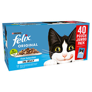 Felix Pouches Fish in Jelly 40 x 100g