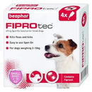 Beaphar Fiprotec Small Dog 2-10kg Flea & Tick Spot-on x4