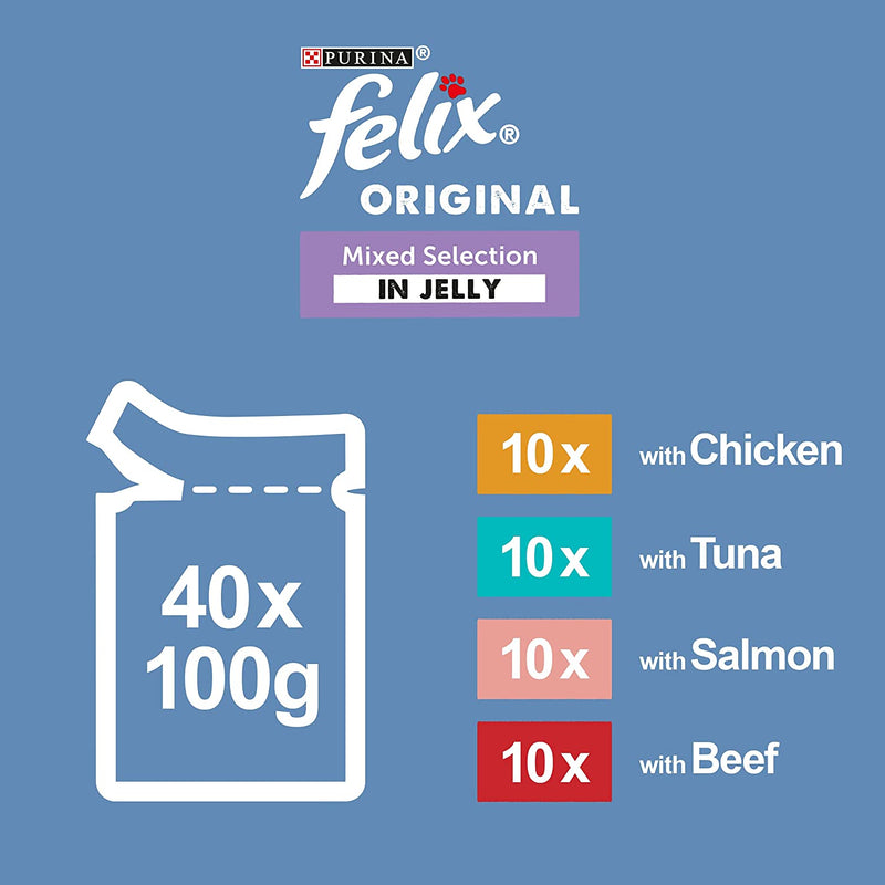 Felix Mixed Selection in Jelly 40 x 100g