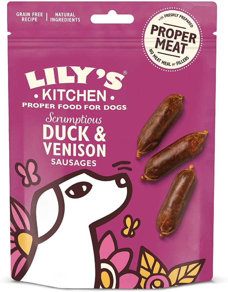 Lilys Kitchen Duck & Venison Sausages Grain Free