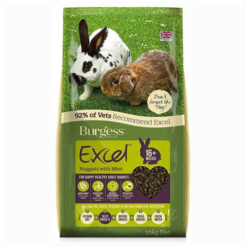 Burgess Excel Rabbit Nuggets with Mint 2kg