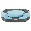 Anchor Dog Bed Blue and Grey - Medium 60 x 50cm