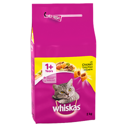 Whiskas +1 Complete Dry Food with Chicken 1.9kg