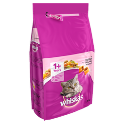 Whiskas + 1 Complete Dry Food with Salmon 1.9kg