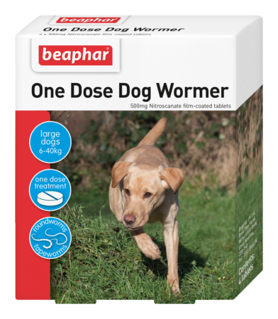 Beaphar One Dose Large Dog Wormer (20-40kg)