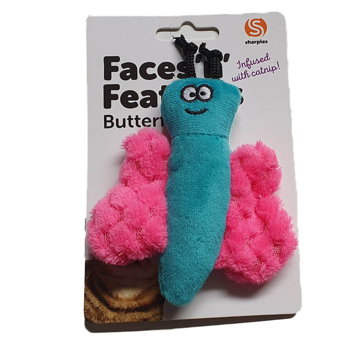 Faces n Feathers Butterfly Cat Toy