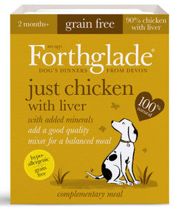 Forthglade Just Chicken with Liver 395g Grain Free 2 mth +