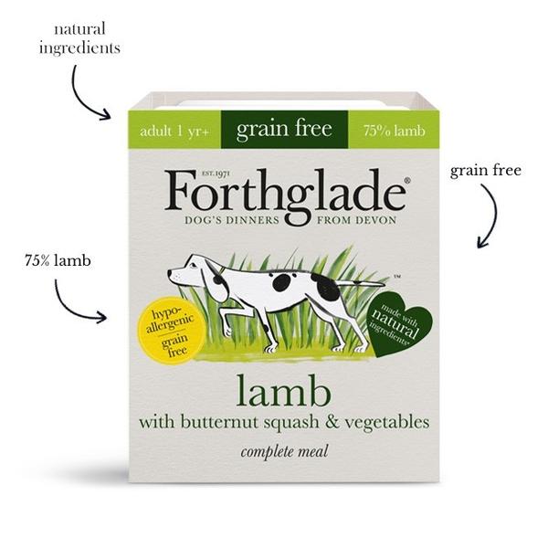 Forthglade Lamb with Rice & Veg Complete 395g Grain Free 1 Year+