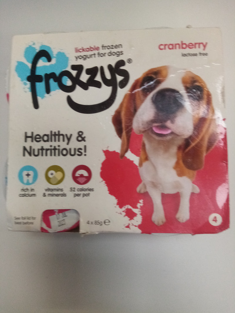 Frozzys Cranberry Dog Yoghuts x 4 Tubs