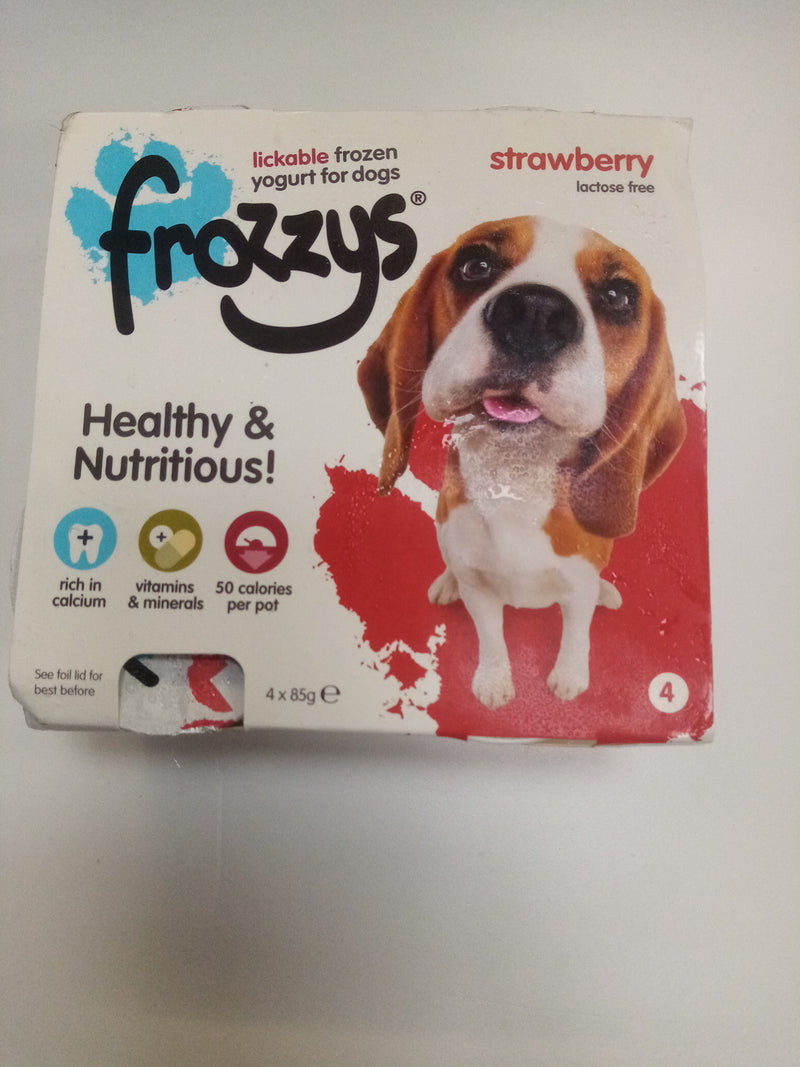 Frozzys Strawberry Dog Yoghuts x 4 Tubs