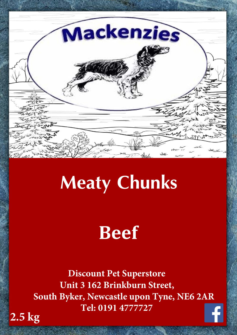 Mackenzies Adult Dry Dog Food Meaty Chunks