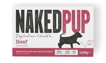 Naked Dog Beef Puppy 2 x 500g