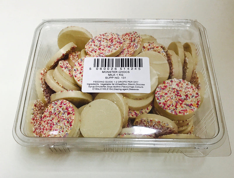 Monster White Chocolate Discs for Dogs 100g