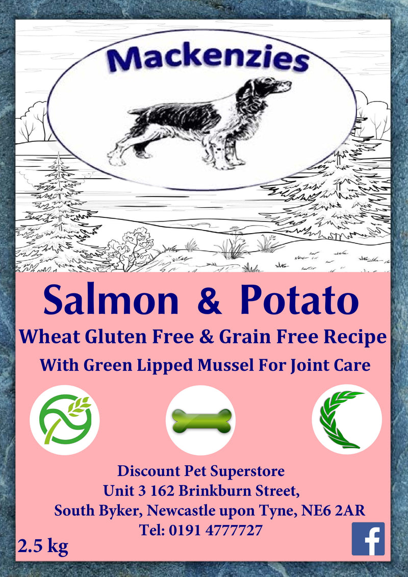 Mackenzies Adult Dry Dog Food Salmon & Potato Gluten and Grain Free