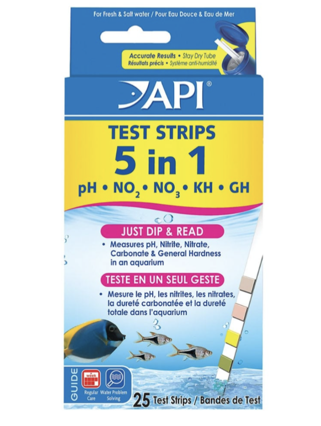 API 5 in 1 Aquarium Test Strips