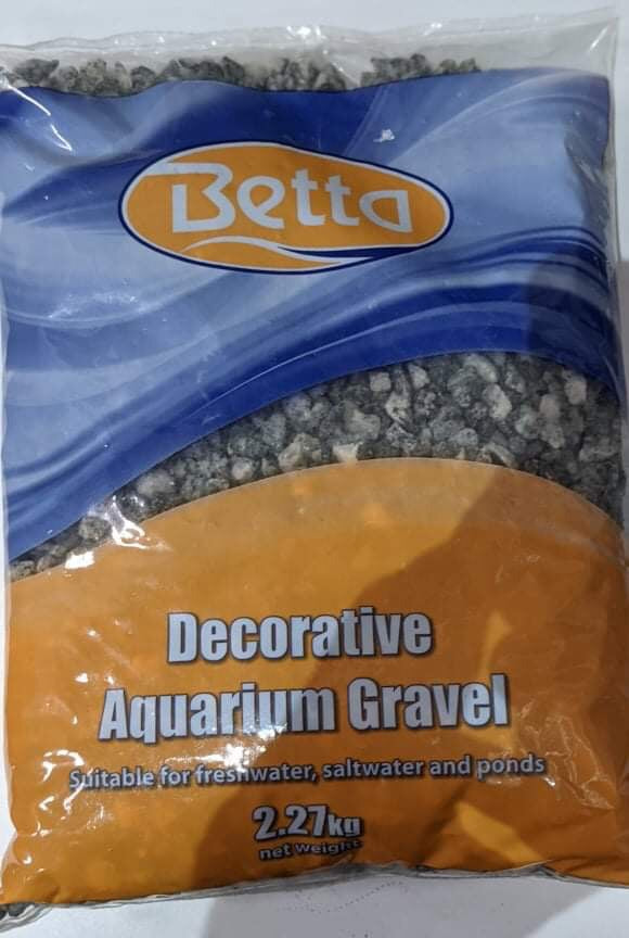 Decorative aquarium gravel 2.27kg silver mist