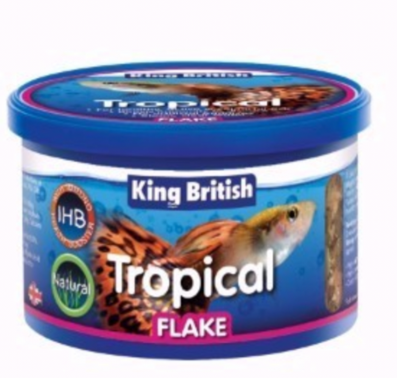 King British tropical fish flakes 55g