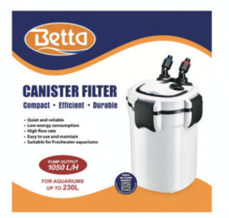 Betta 1050 canister filter 230L