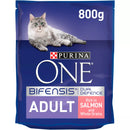 Purina One Adult Salmon & Whole Grains Cat Food 800g