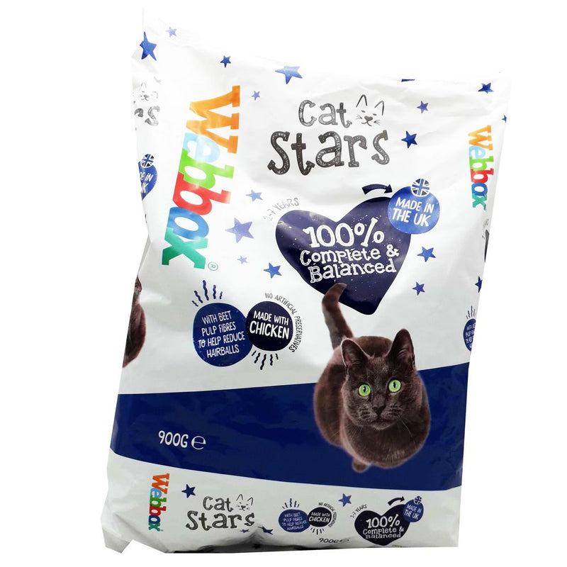 Webbox Cat Stars Chicken Dry Cat Food 900g