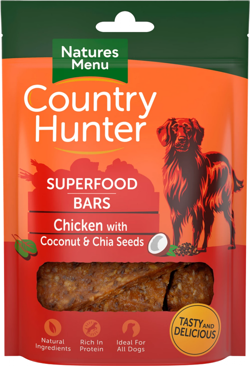 Country Hunter Superfood Bars Chicken wigh Cocanut and Chia Seeds 100g