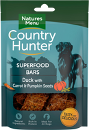 Country Hunter Supdrfood Bars Duck wigh Carrots and Pumpkin Seeds 100g