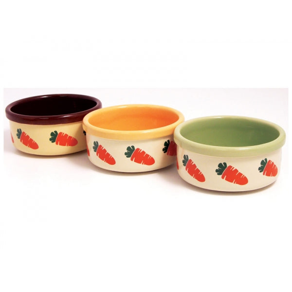 Rabbit & Guinea Pig Feed Bowls - Various Colours