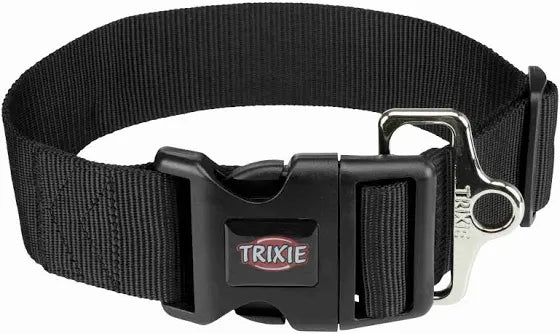 Trixie Premium Collar Black S-M