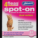 Johnsons 4Fleas Spot On Cats & Kittens less then 4kg