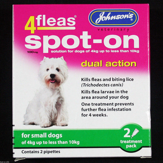 Johnsons 4Fleas Spot On Small Dog 4-10kg